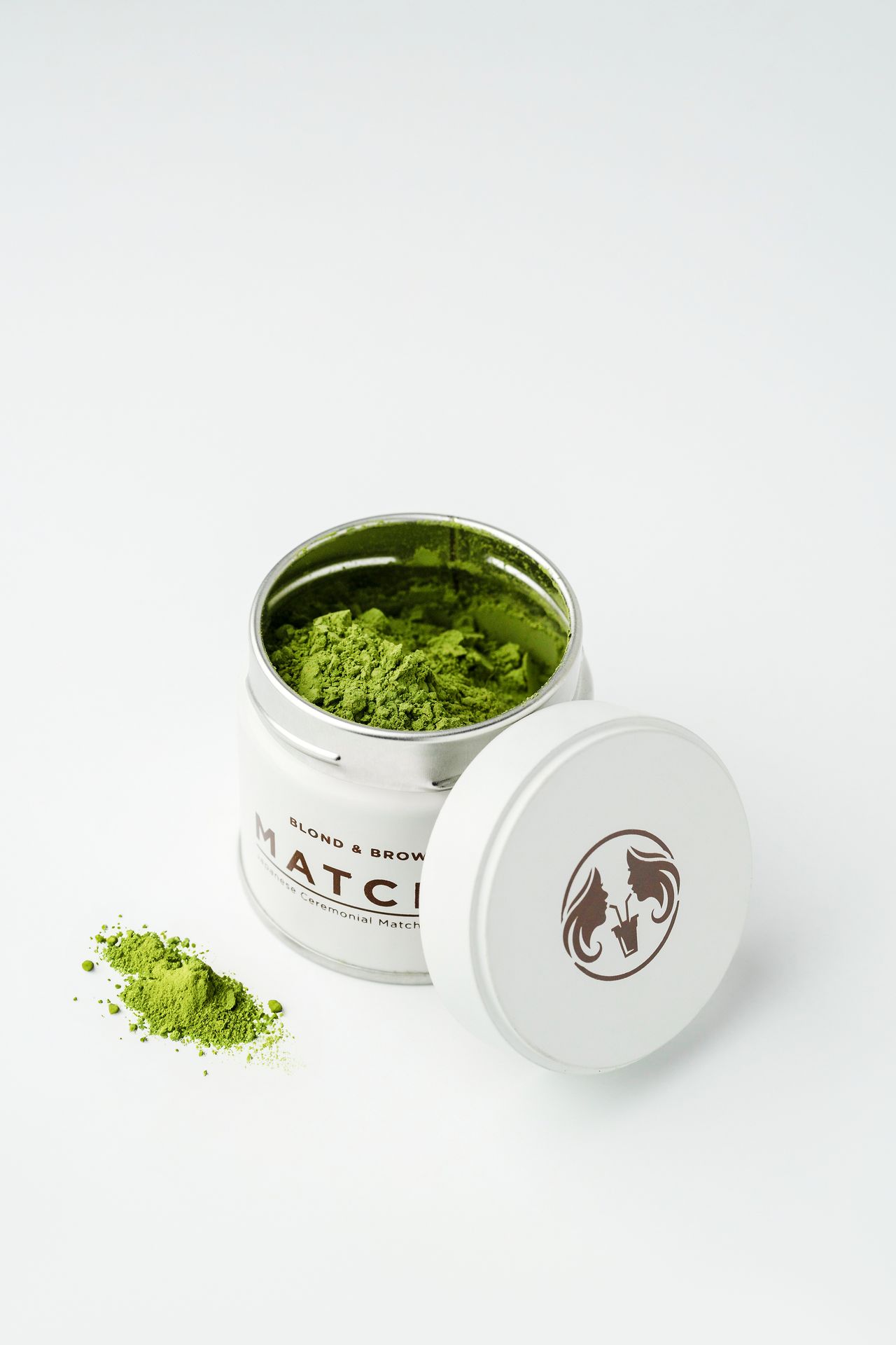 Een open blik Ceremonial Matcha